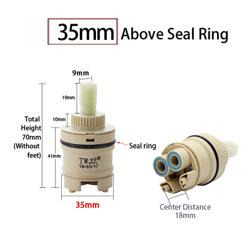 Katup Pencampur Keramik 35mm/4 - Basin Mixer Cartridge ulasan dan harga