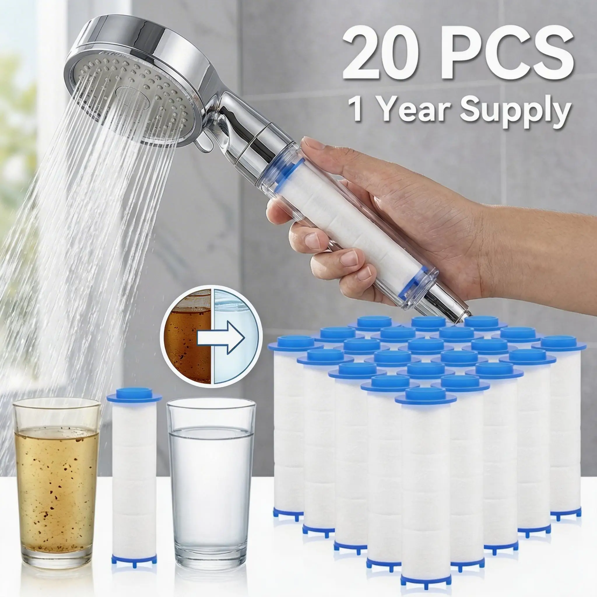 20 Buah Filter Kepala Shower P - Shower Valve Cartridge ulasan dan harga